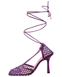 Bottega Veneta Bottega Veneta Stretch Leather Ankle Wrap Sandal