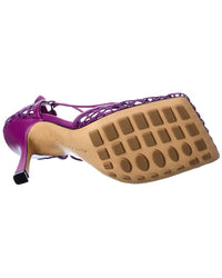 Bottega Veneta Bottega Veneta Stretch Leather Ankle Wrap Sandal