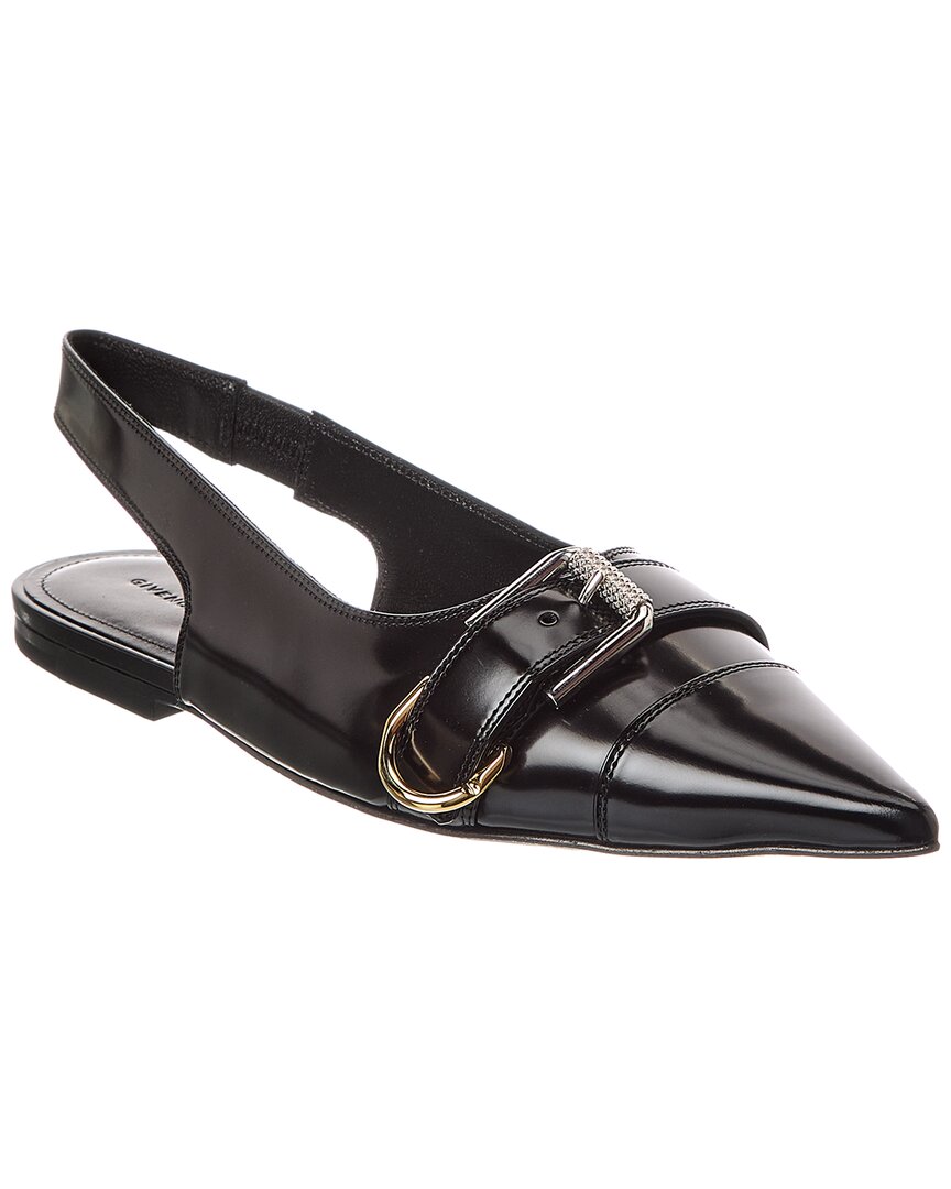 Givenchy Voyou Leather Slingback Ballerina Flat