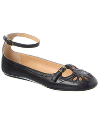 Chloé Misty Leather Ballerina Flat