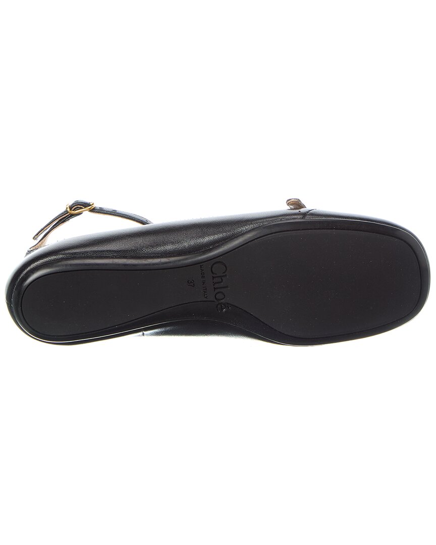 Chloé Misty Leather Ballerina Flat