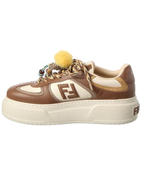 Fendi Match Leather Platform Sneaker
