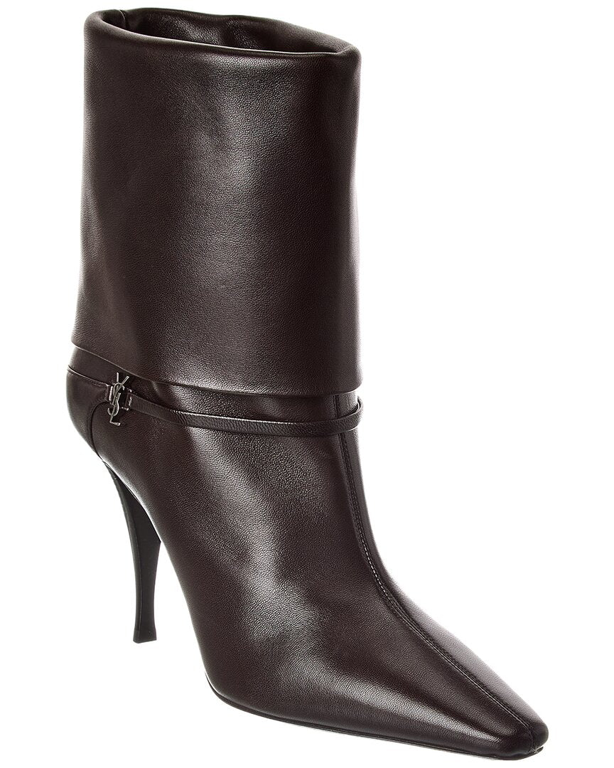 Dnu Pack Saint Laurent Vicky 90 Leather Bootie