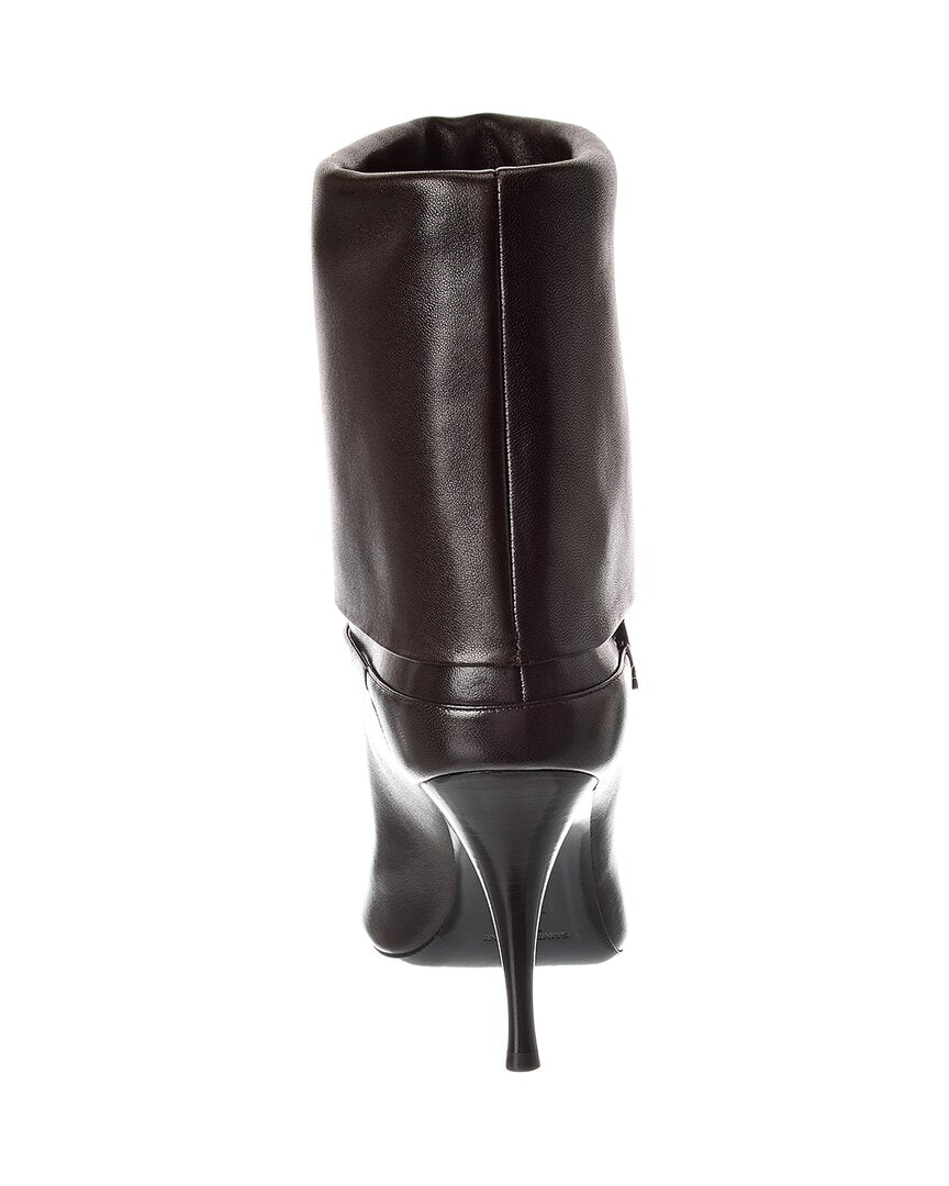 Dnu Pack Saint Laurent Vicky 90 Leather Bootie