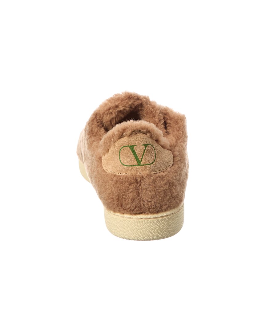 Valentino Vlogo Signature Shearling Sneaker