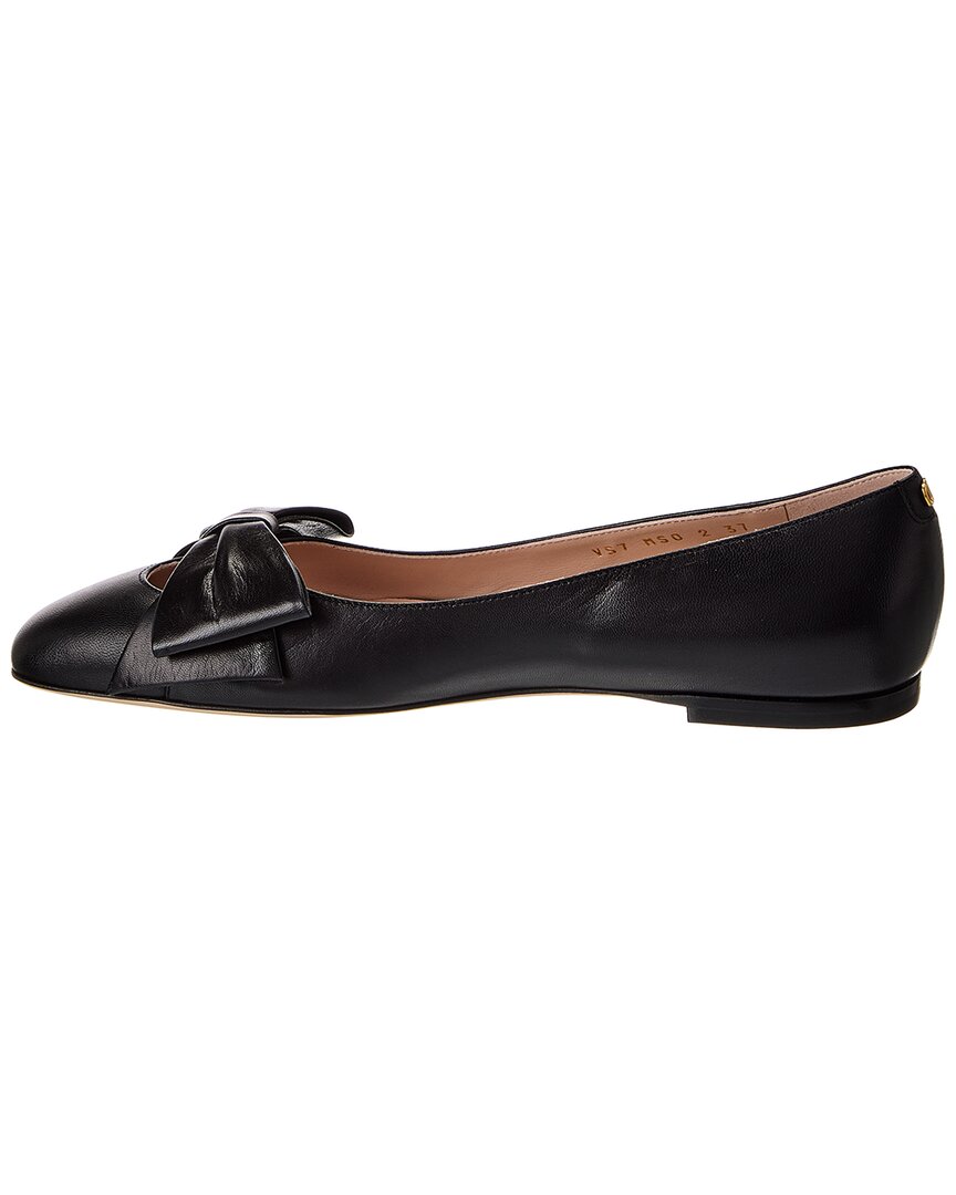 Valentino Bowow Leather Ballet Flat
