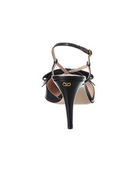 Valentino Bowow 85 Leather Slingback Pump
