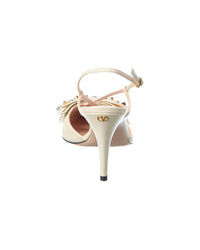 Valentino Vlogo 85 Leather Slingback Pump
