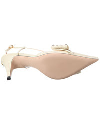 Valentino Vlogo 85 Leather Slingback Pump