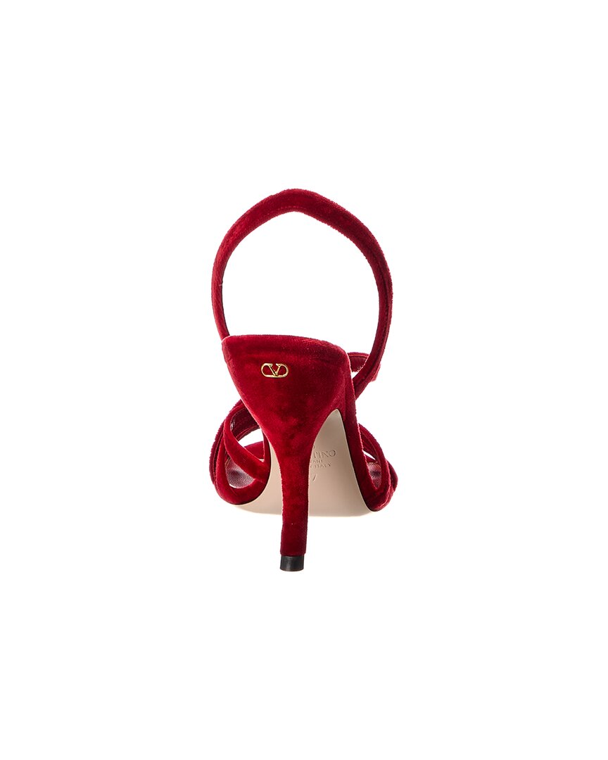 Valentino Fetishique 105 Velvet Slingback Sandal