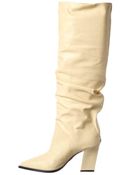 Jimmy Choo Hart 85 Snake-Embossed Leather Knee-High Boot