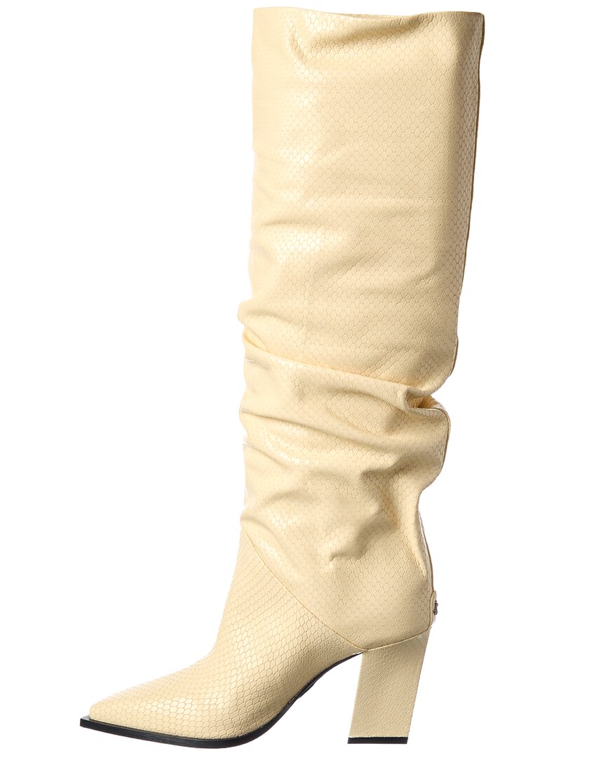 Jimmy Choo Hart 85 Snake-Embossed Leather Knee-High Boot