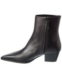 Manolo Blahnik Logo Leather Boot