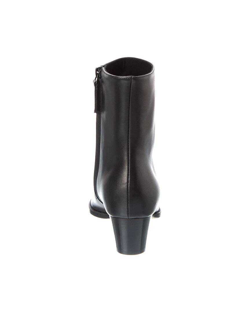 Manolo Blahnik Logo Leather Boot
