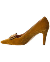 Manolo Blahnik Readorhi 90 Velvet Pump
