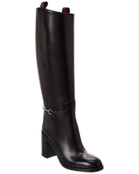 Gucci Gucci Horsebit Leather Knee-High Boot
