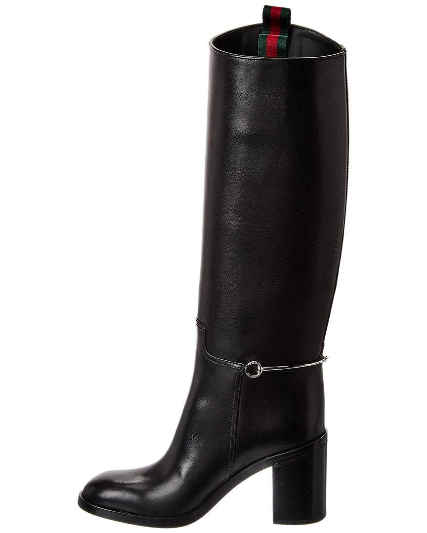 Gucci Gucci Horsebit Leather Knee-High Boot