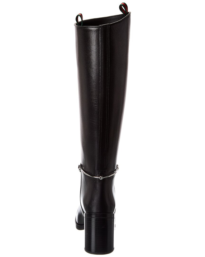 Gucci Gucci Horsebit Leather Knee-High Boot