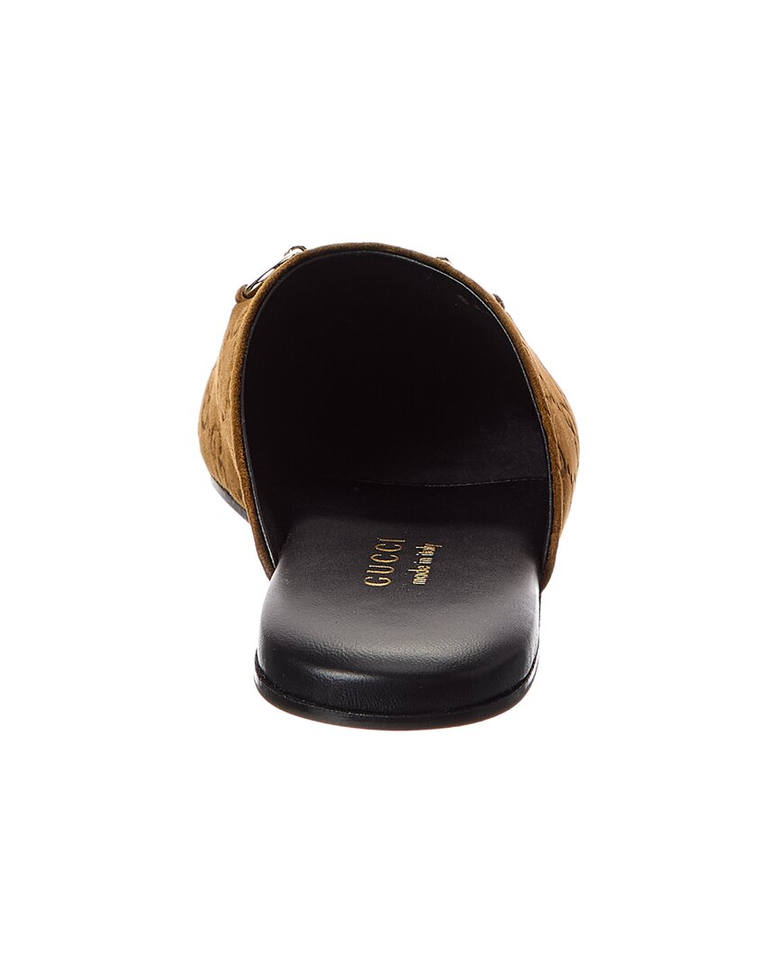 Gucci Horsebit Gg Suede Mule – Bluefly