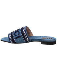 Gucci Gucci Script Denim Sandal