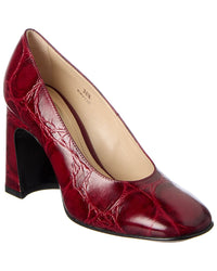 TOD's Tod’S Croc-Embossed Leather Pump