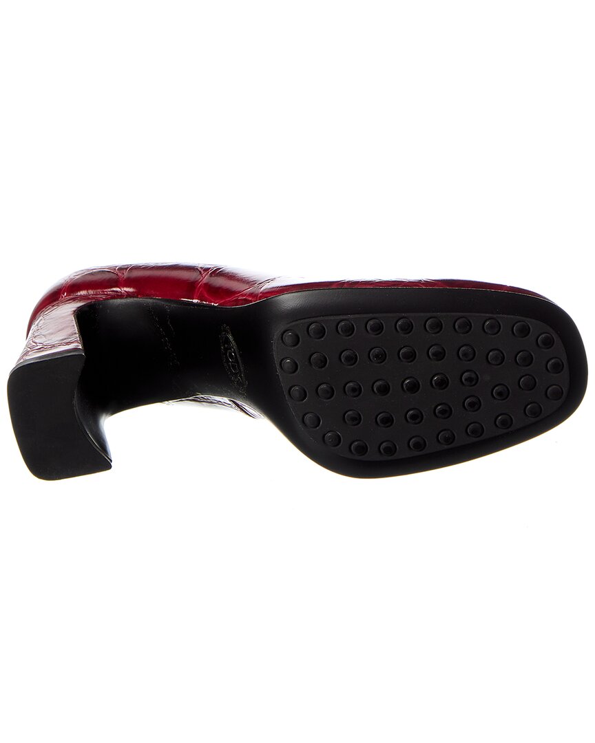 TOD's Tod’S Croc-Embossed Leather Pump