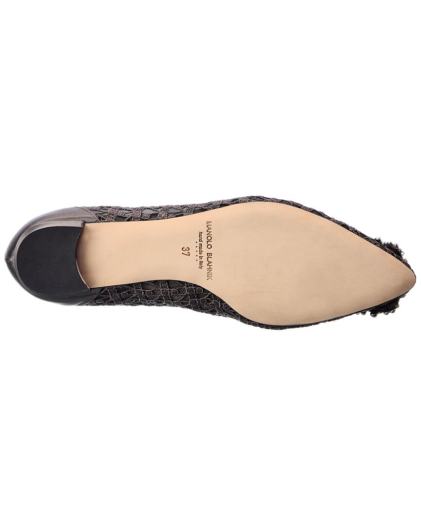 Manolo Blahnik Hangisi Lace Flat
