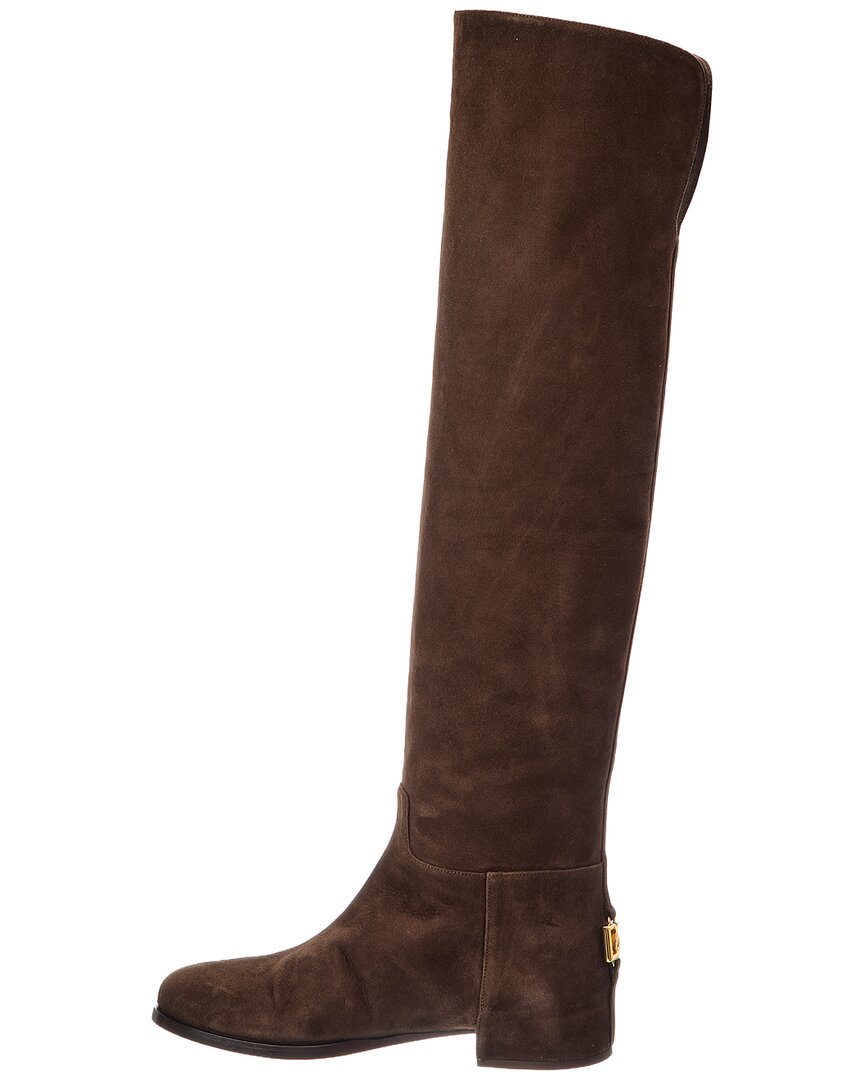 Dolce & Gabbana Dolce & Gabbana Suede Knee-High Boot