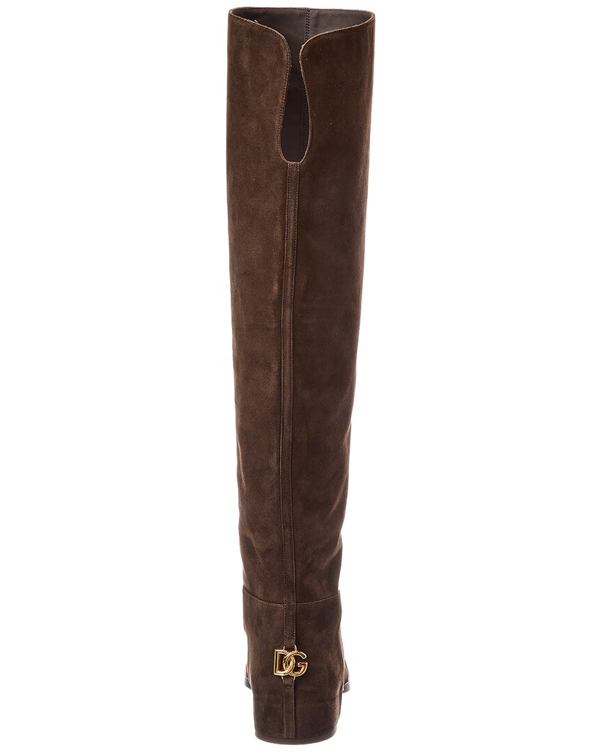 Dolce & Gabbana Dolce & Gabbana Suede Knee-High Boot