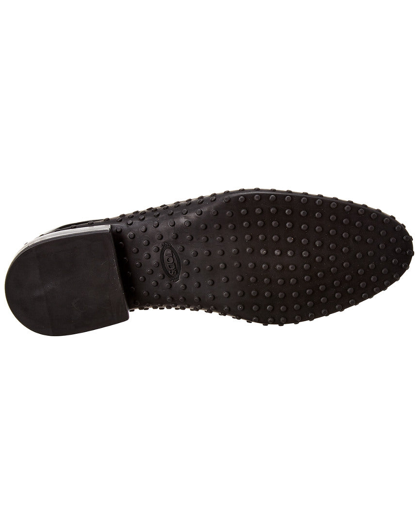 Tod’S Contrast Penny Bar Leather Loafer