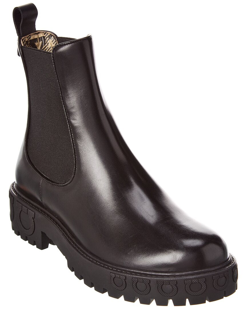 Ferragamo Ferragamo Varsi Leather Bootie