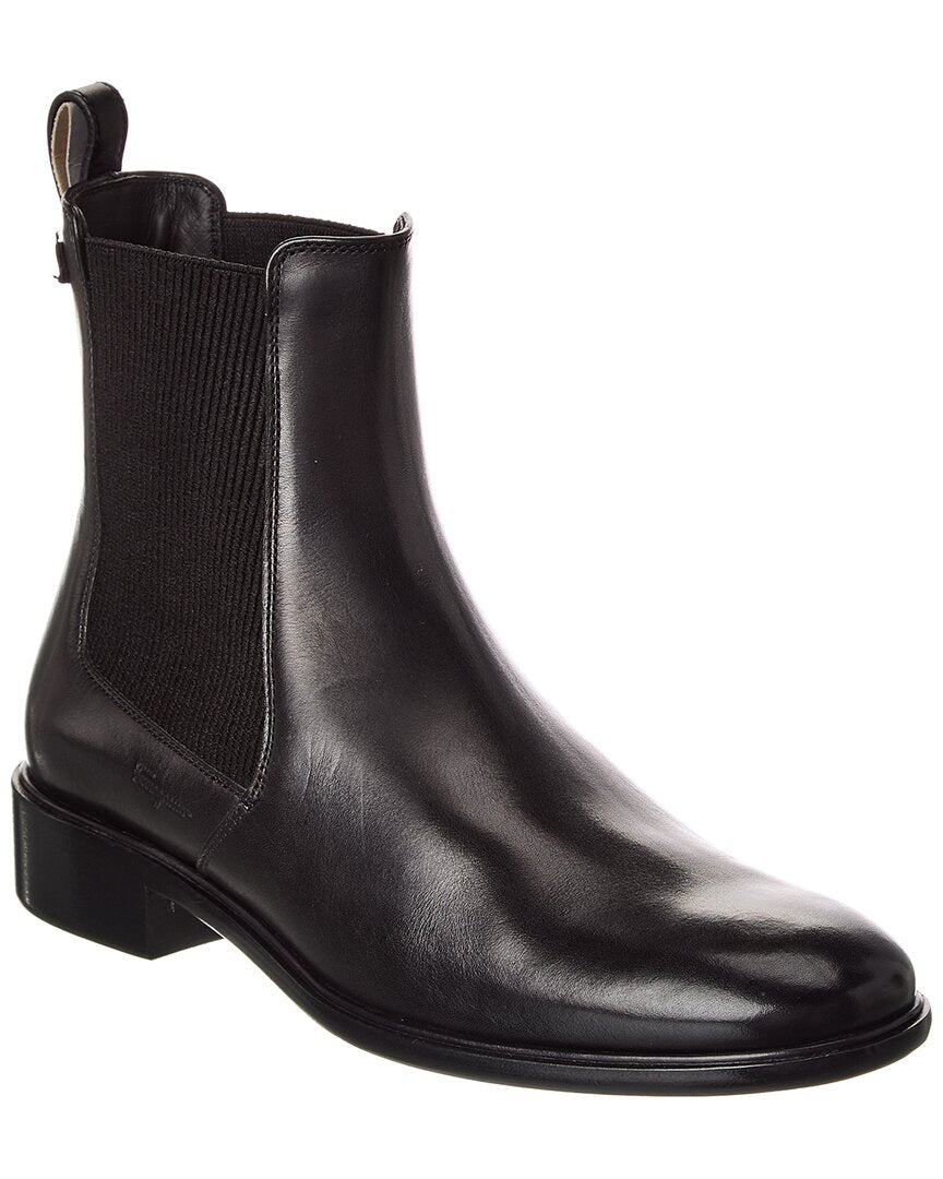 Ferragamo Ferragamo Oddo Leather Bootie
