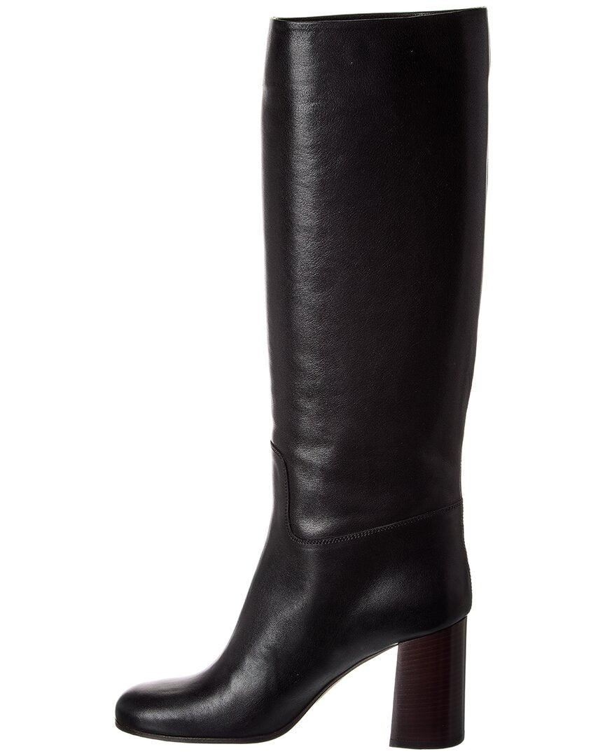 Ferragamo Ovidio Leather Knee-High Boot