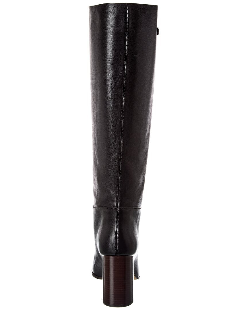 Ferragamo Ovidio Leather Knee-High Boot