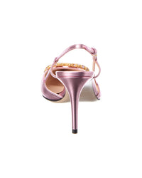 Valentino Vlogo Signature 80 Leather Slingback Pump