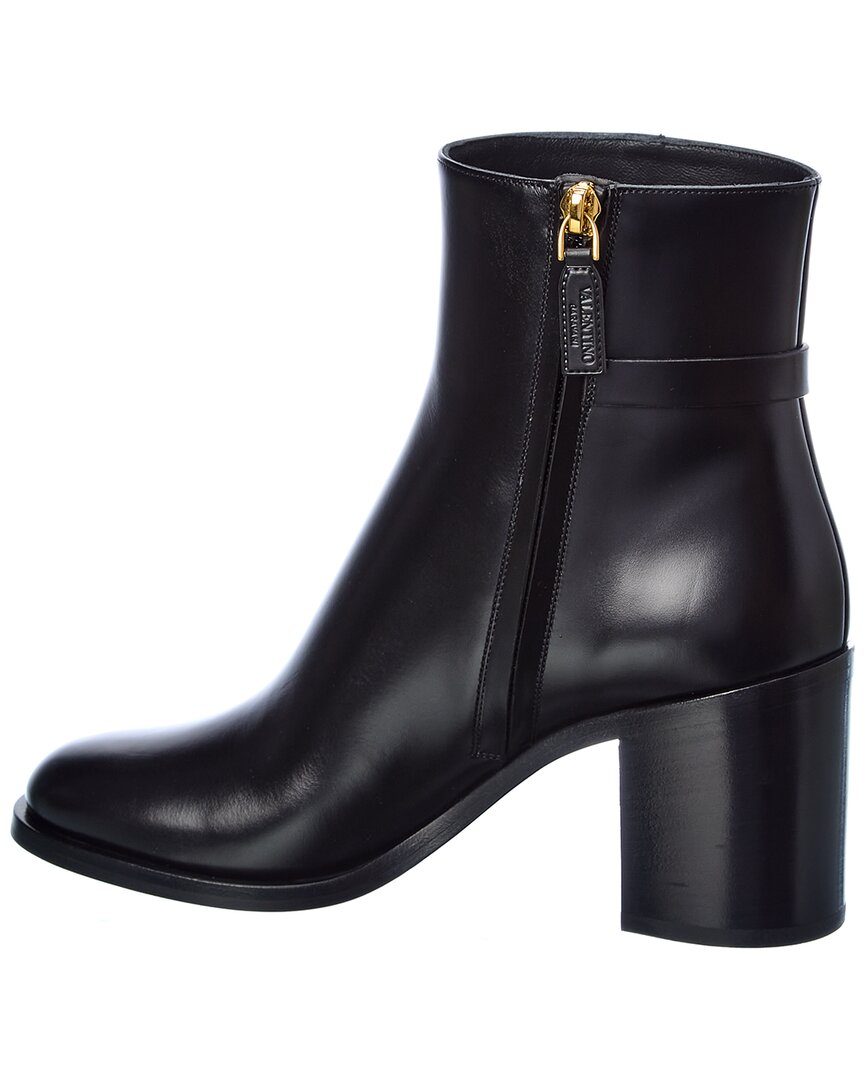Valentino Valentino Vlogo 75 Leather Bootie