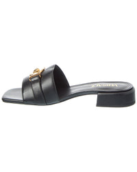 Versace La Medusa Leather Sandal