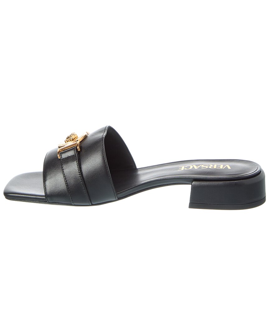 Versace La Medusa Leather Sandal