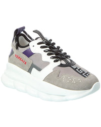 Versace Leather & Mesh Sneaker