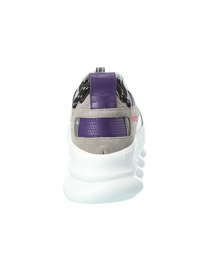 Versace Leather & Mesh Sneaker