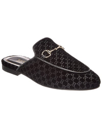 Gucci Princetown Gg Velvet Mule