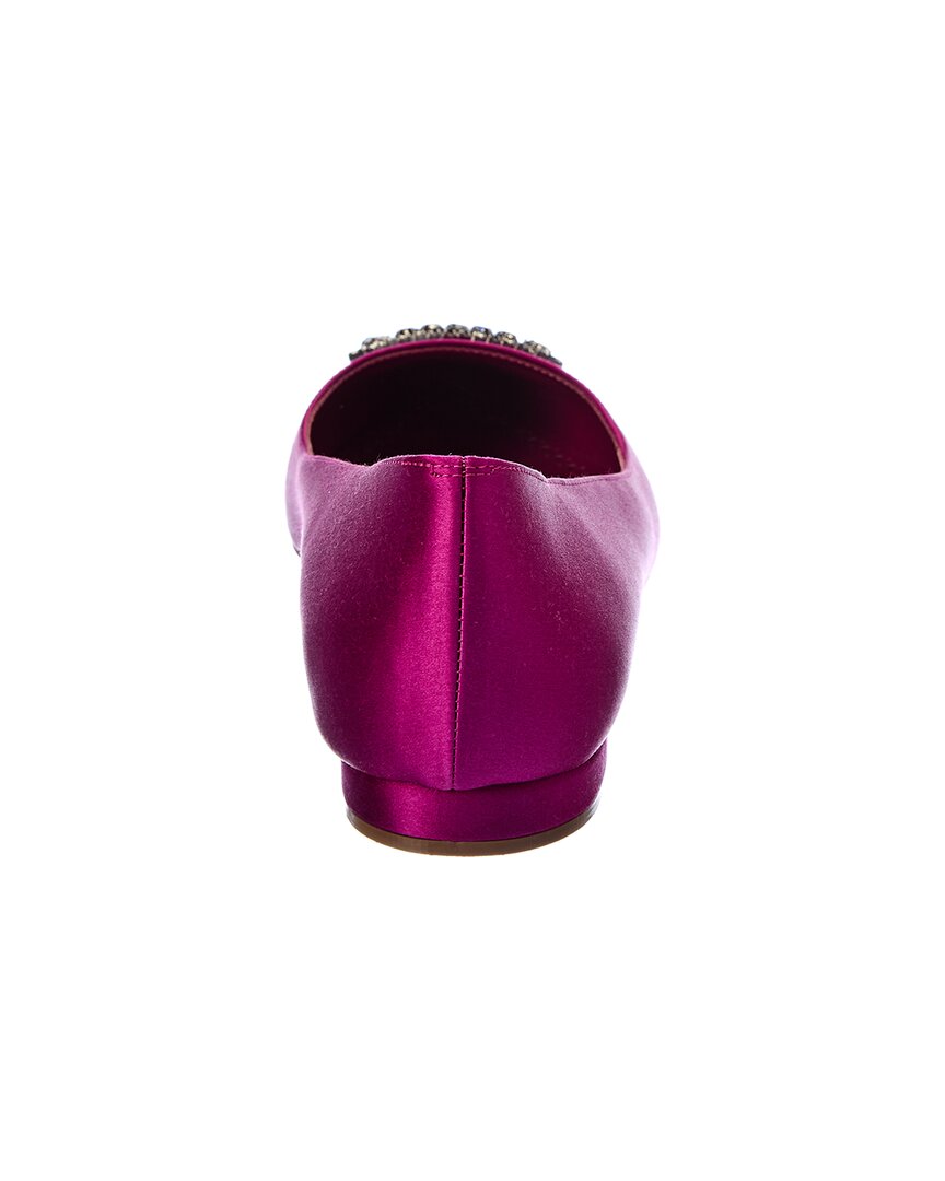 Manolo Blahnik Floritanu Satin Flat
