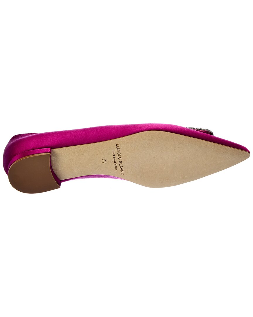 Manolo Blahnik Floritanu Satin Flat