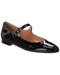 Gianvito Rossi Mary Ribbon Patent Flat