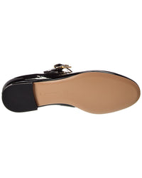 Gianvito Rossi Mary Ribbon Patent Flat