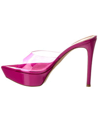 Gianvito Rossi Betty 125 Patent & Vinyl Platform Sandal