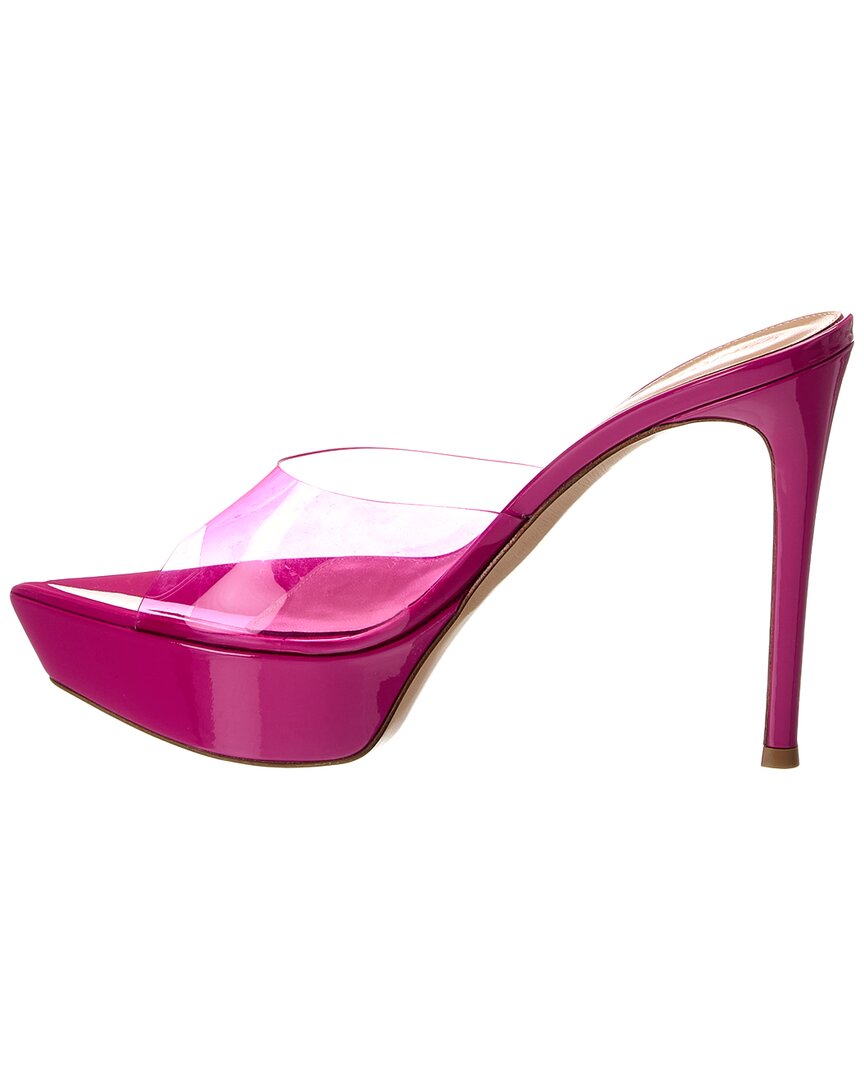 Gianvito Rossi Betty 125 Patent & Vinyl Platform Sandal