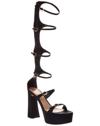 Gianvito Rossi Maddy 70 Satin Gladiator Sandal
