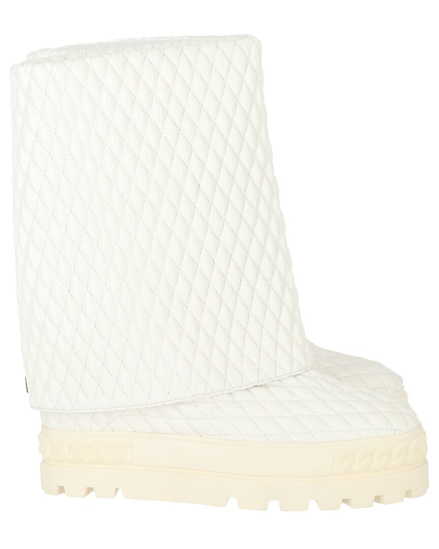 Casadei Casadei Logo Leather Boot
