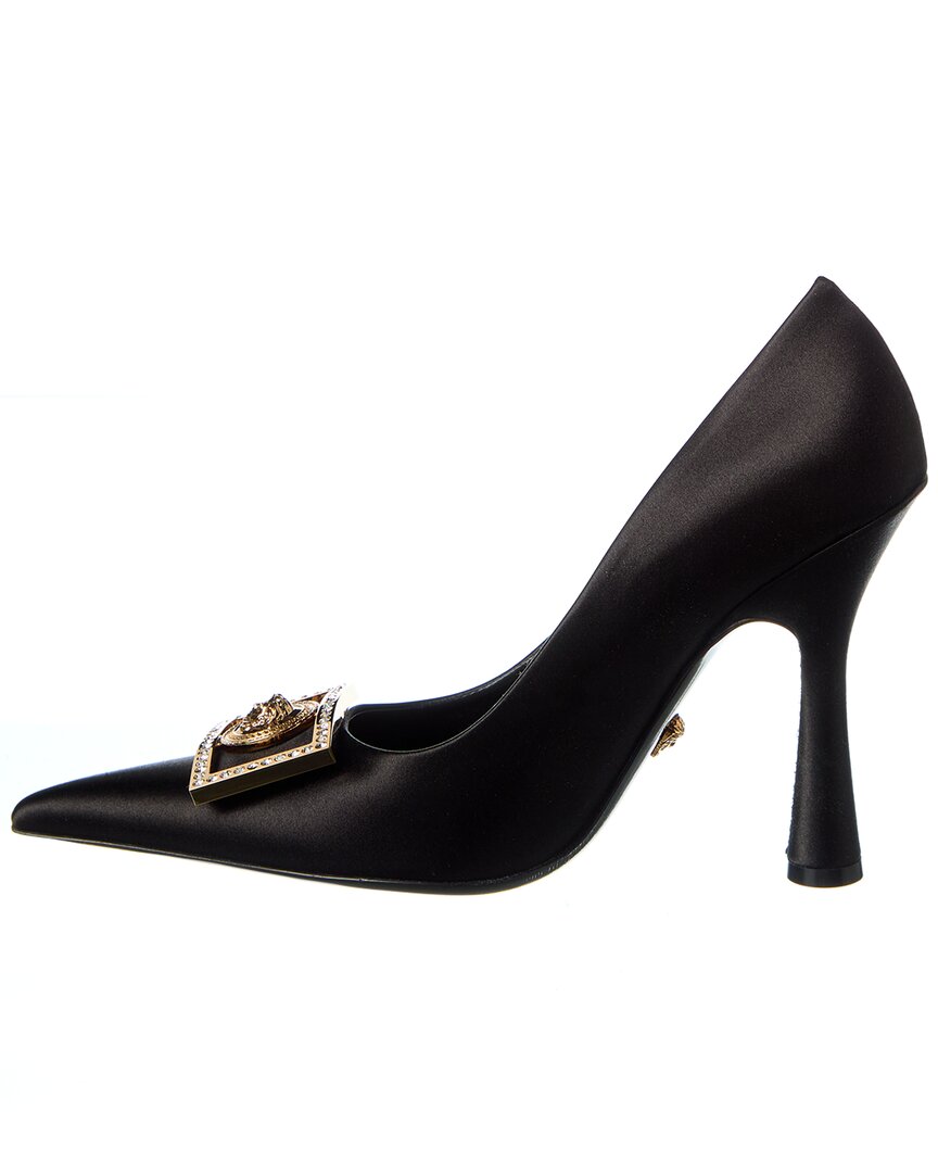 Versace Medusa Plaque Satin Pump